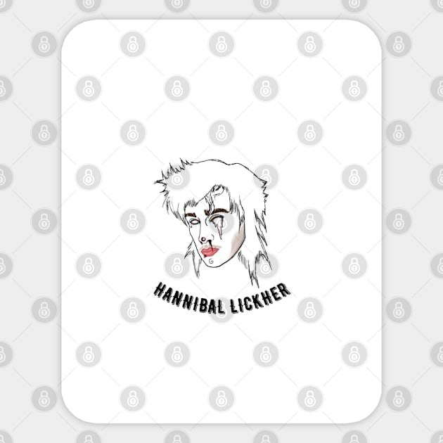 Hannibal Lickher Portrait Sticker by Hannibal Lickher